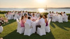 Pink & White Sunset BBQ